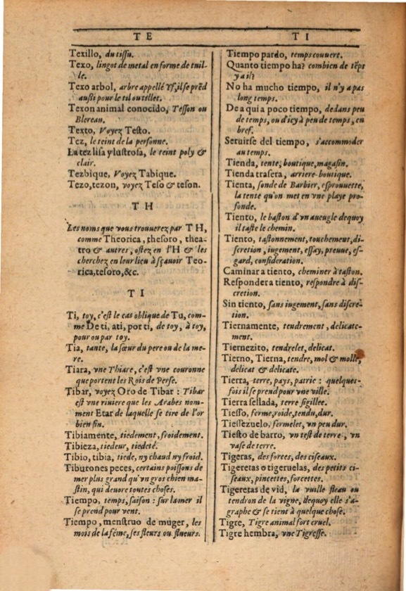 1607 - Marc Orry - Trésor des deux langues espagnole et française (Première et Seconde parties) - ÖNB Wien