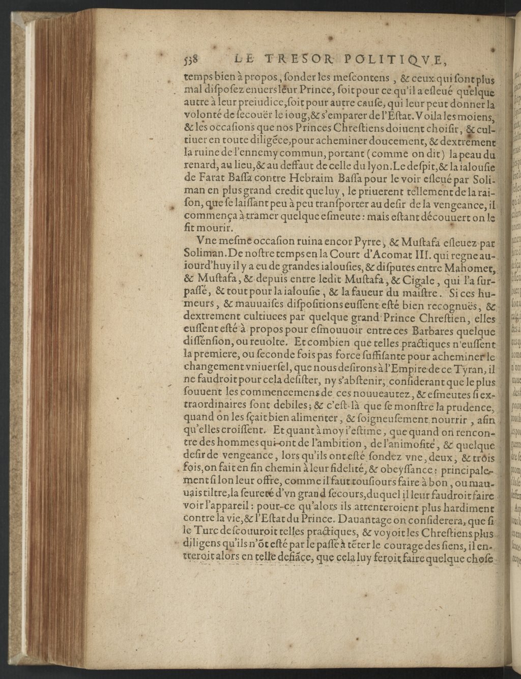 1608 - Nicolas Du Fossé - Trésor politique - BnF Tolbiac