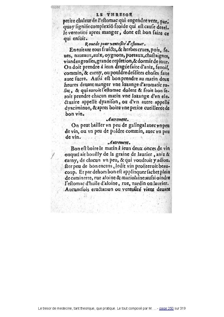 1560 - Pierre et Jan Moine - Trésor de médecine - Université Paris Cité