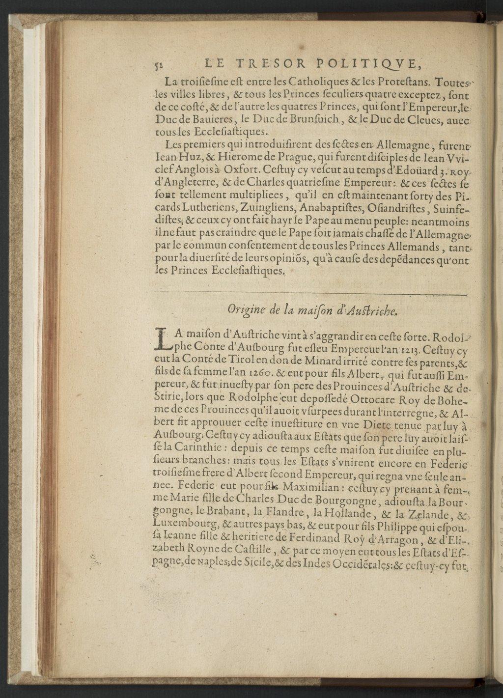 1608 - Nicolas Du Fossé - Trésor politique - BnF Tolbiac