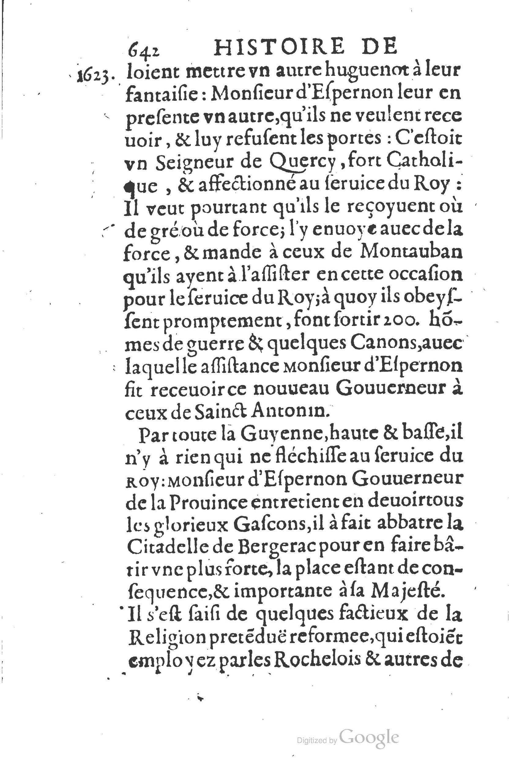 1626 - Joseph Bouillerot - Trésor de l’histoire générale de notre temps - BSB Munich