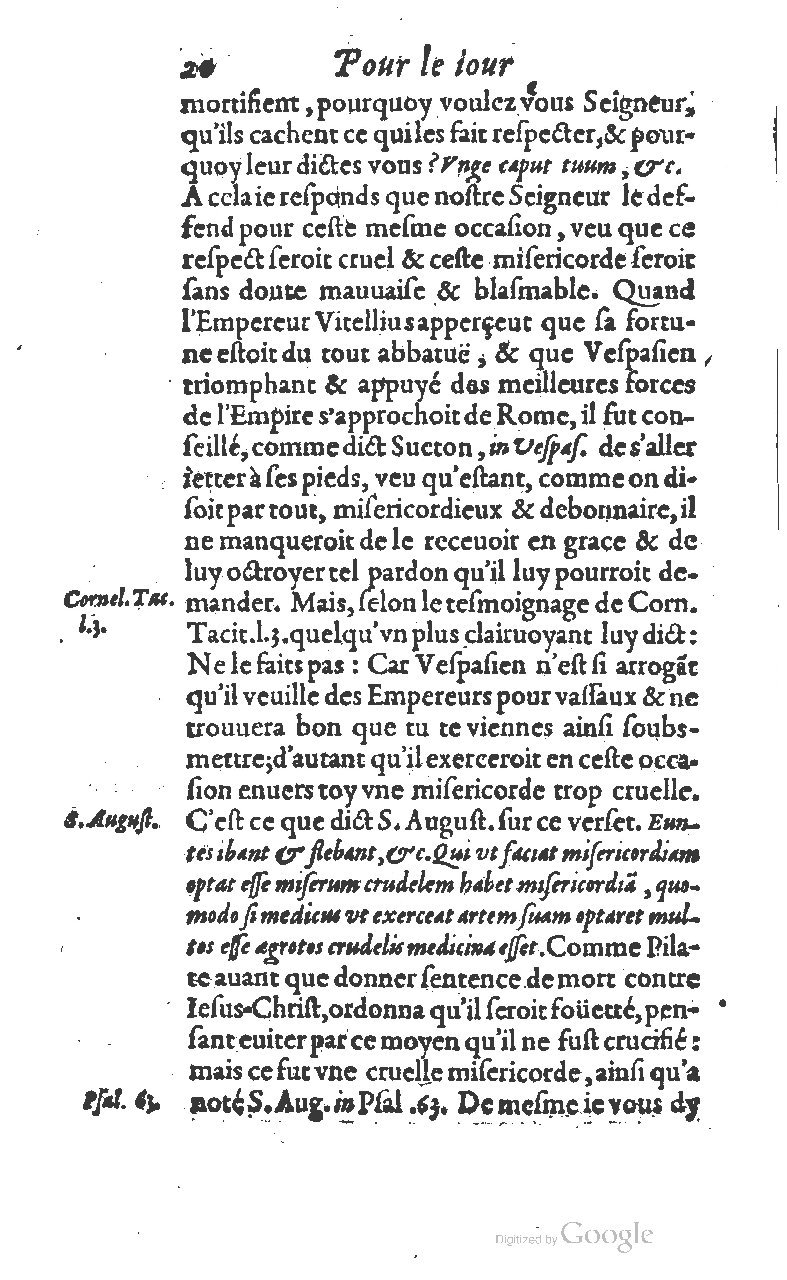 1607 - Nicolas Du Fossé - Trésor quadragésimal - T 01 - BM Lyon