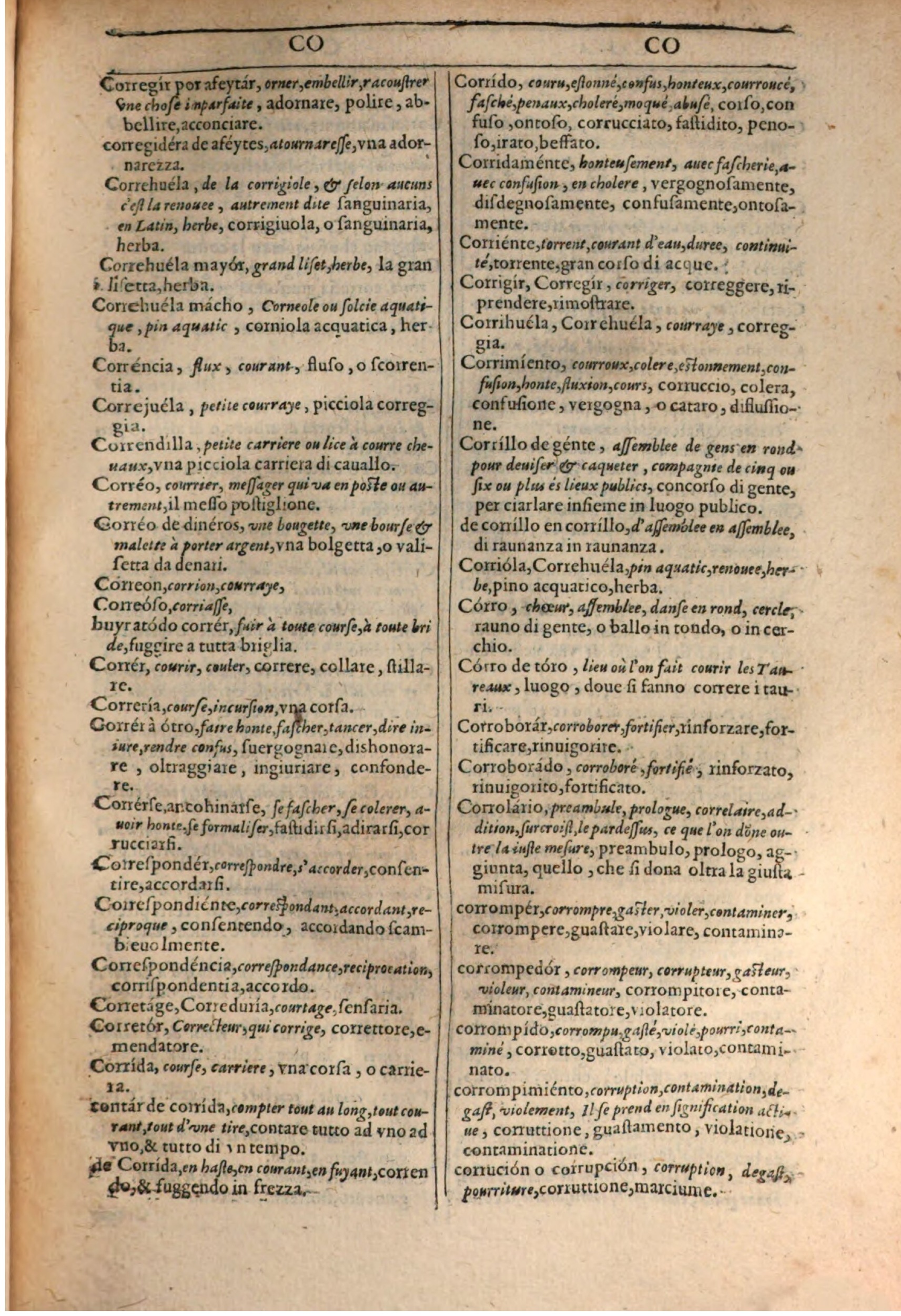 1609 - Philippe Albert et Alexandre Pernet - Trésor des trois langues française, italienne et espagnole (Première partie) - BSB Munich 1609 - Philippe Albert et Alexandre Pernet - Trésor des trois langues française, italienne et espagnole (Première partie) - BSB Munich