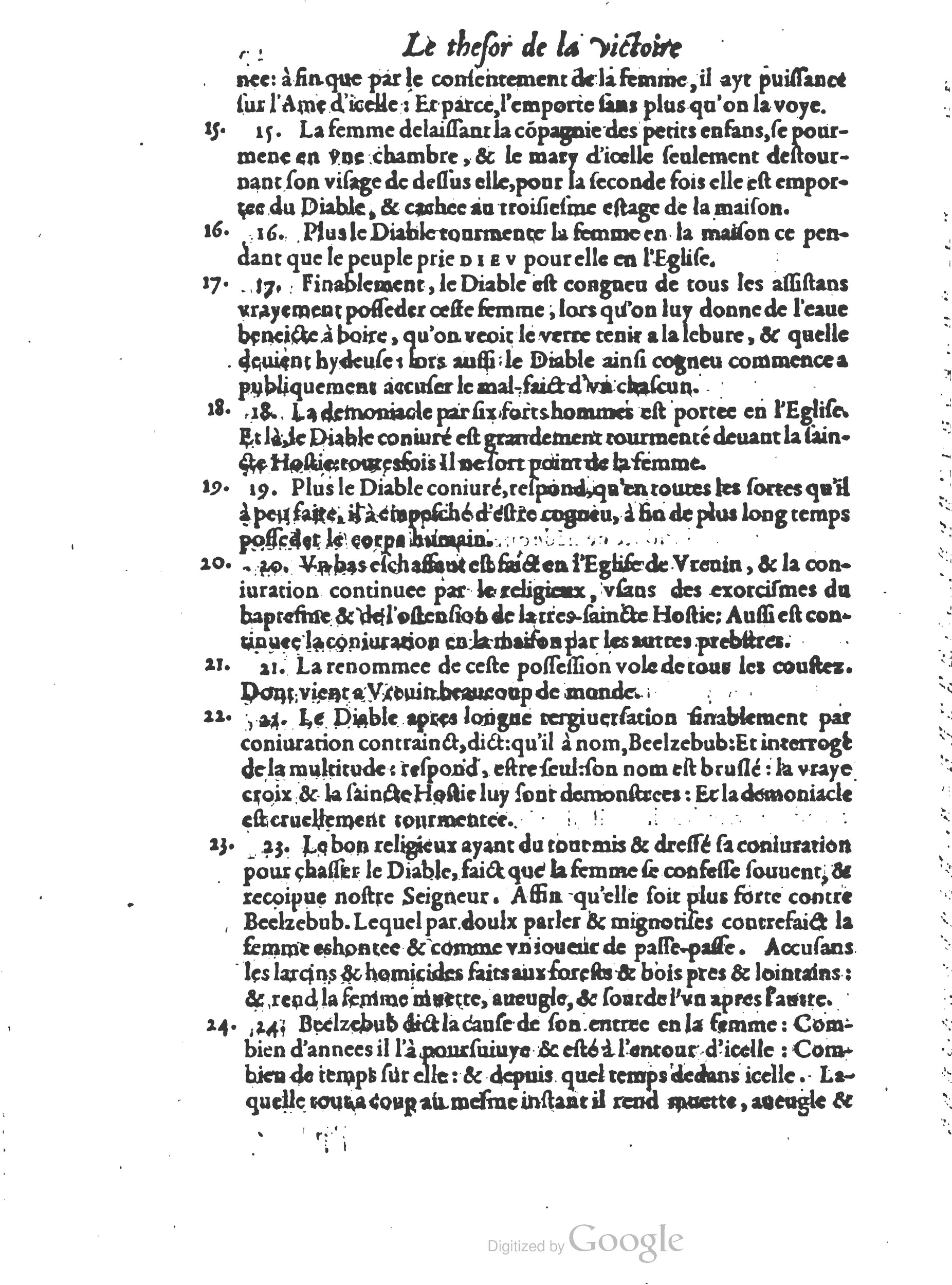 1578 - Nicolas Chesneau - Trésor et entière histoire de la triomphante victoire du corps de Dieu sur l’esprit malin - British Library 1578 - Nicolas Chesneau - Trésor et entière histoire de la triomphante victoire du corps de Dieu sur l’esprit malin - British Library