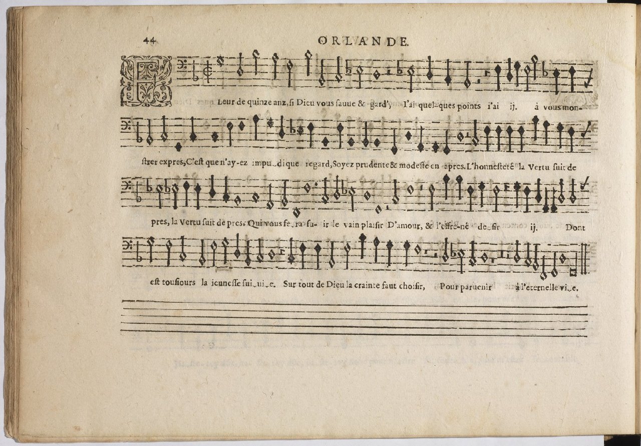 1594 - Paul Marceau - Trésor de musique d&#039;Orlande de Lassus, Superius, Bassus, Tenor, Quinta pars - BnF