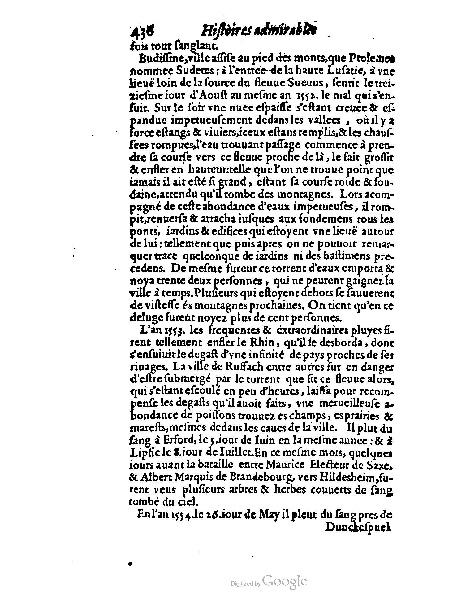 1620 - Samuel Crespin - Trésor d’histoires admirables et mémorables - BCU Lausanne