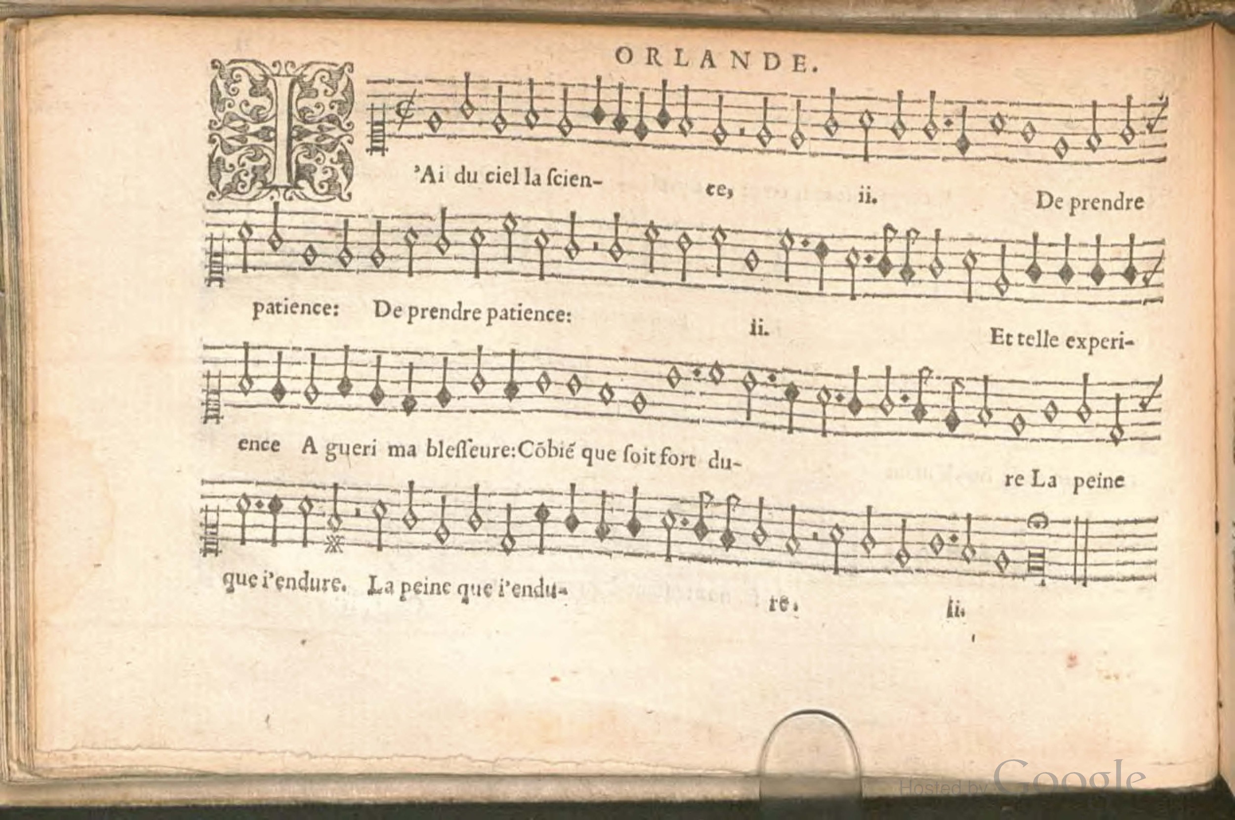 1576 - [Pierre de Saint-André] - Trésor de musique d’Orlande de Lassus Superius - BSB Munich