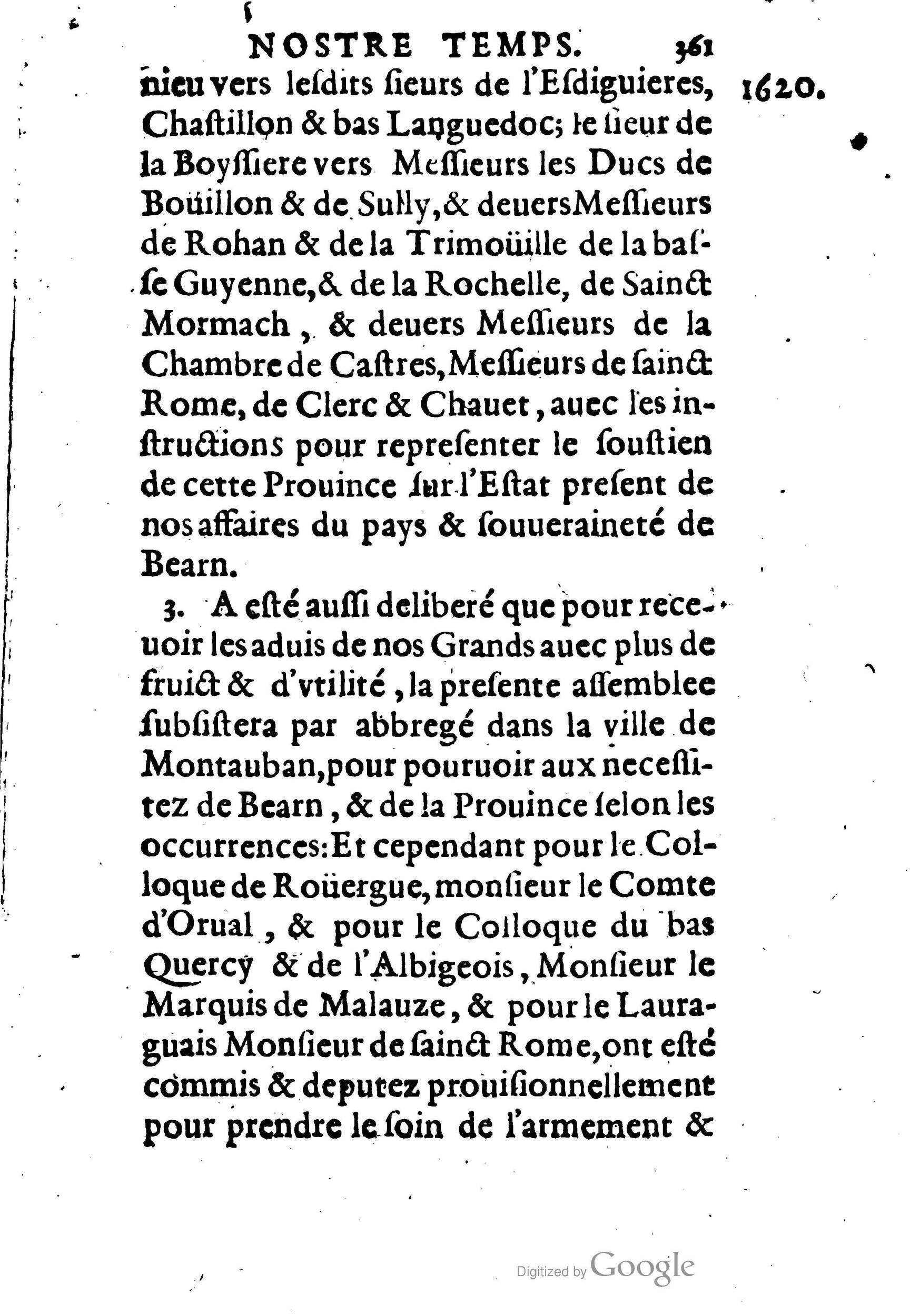 1623 - Joseph Bouillerot - Trésor de l’histoire générale de notre temps - BM Lyon