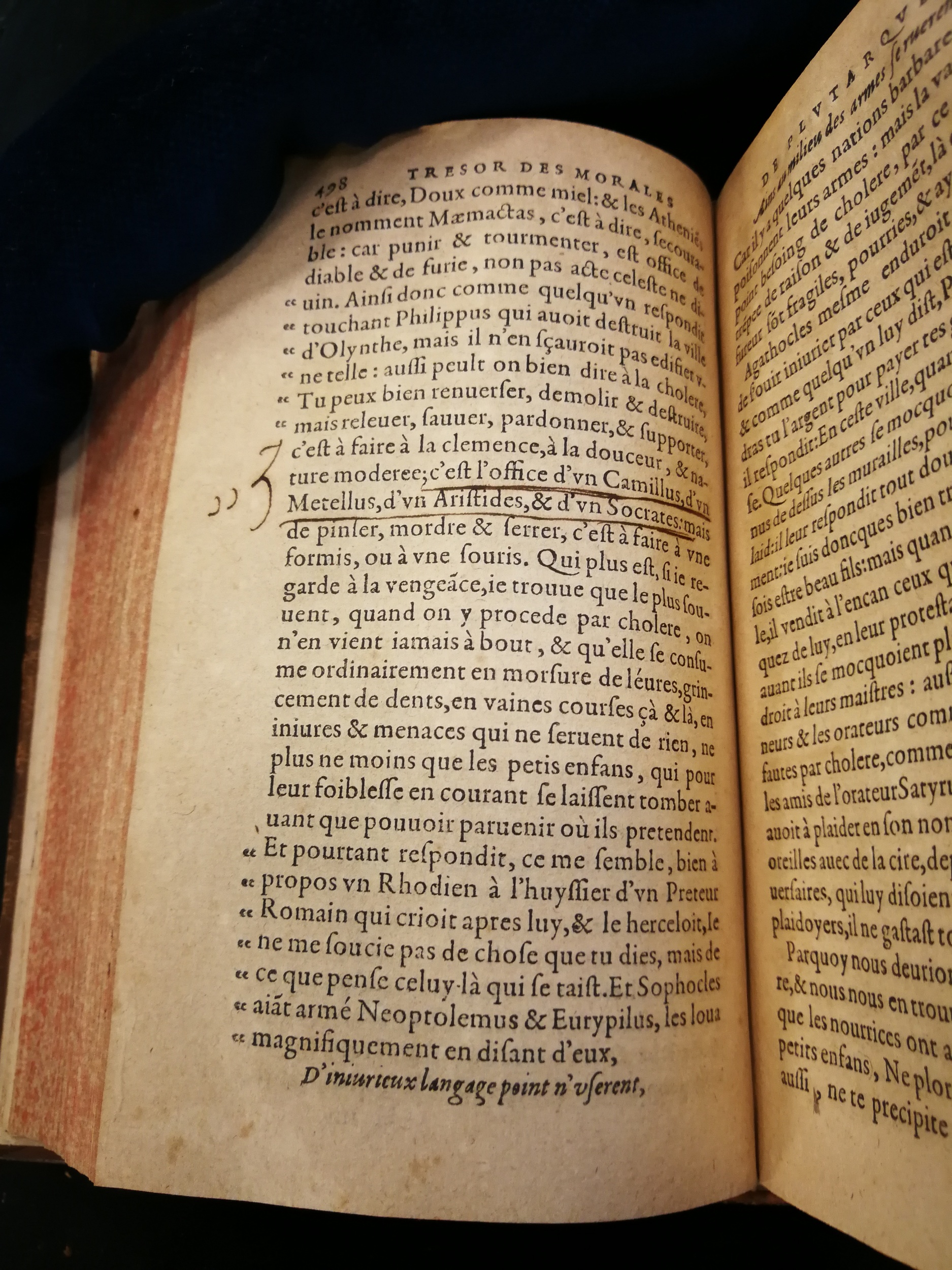 1577 - Jean Poupy - Trésor des morales de Plutarque - Les Méjanes, Aix-en-Provence
