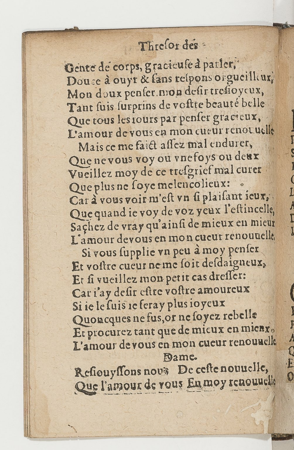 1568c. - Veuve Jean Bonfons - Trésor des joyeuses inventions du parangon de poésies - BnF Arsenal