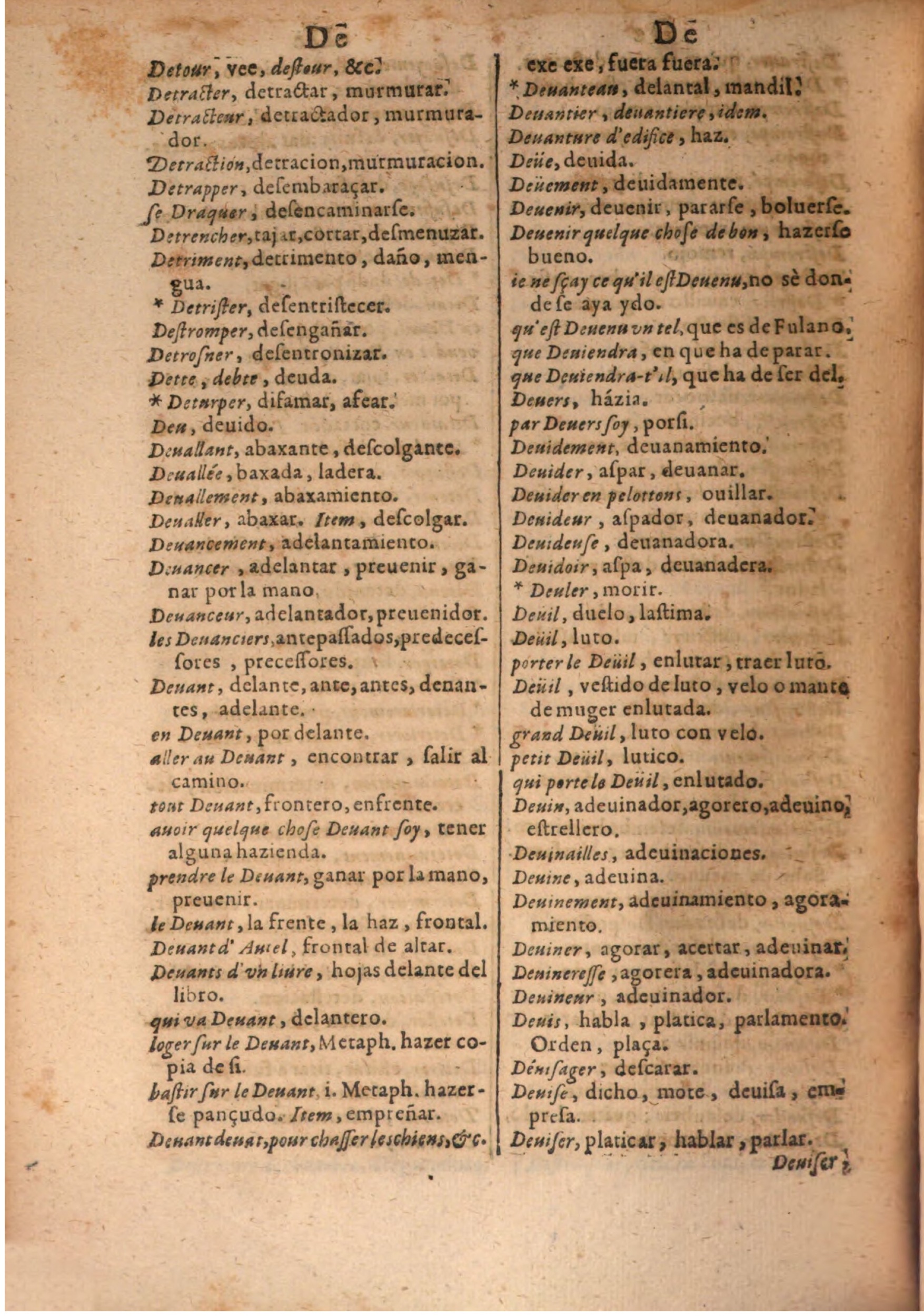 1645 - A. de Sommaville et A. Courbé - Trésor des deux langues espagnole et française (Seconde partie) - BSB Munich