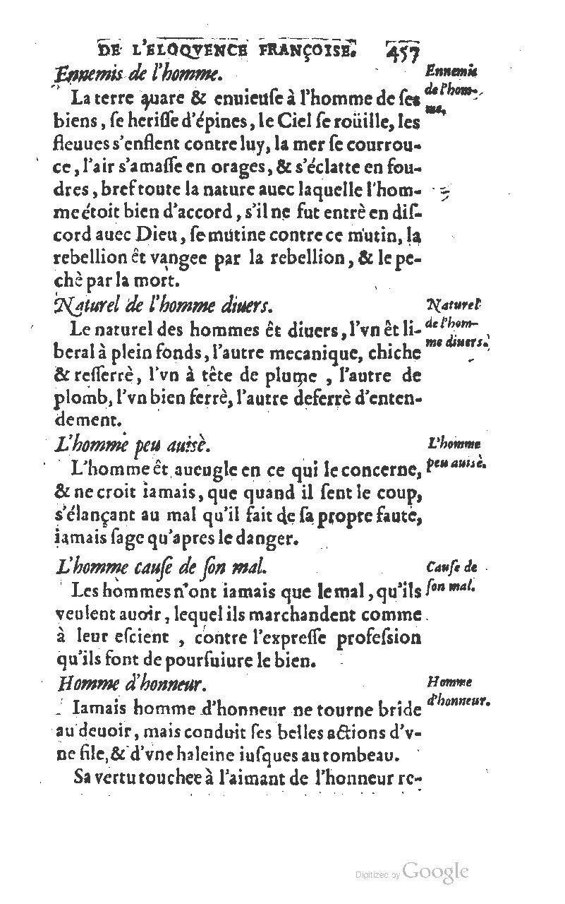 1610 - Louis Coste - Trésor de l’éloquence française (Seconde partie) - BM Lyon