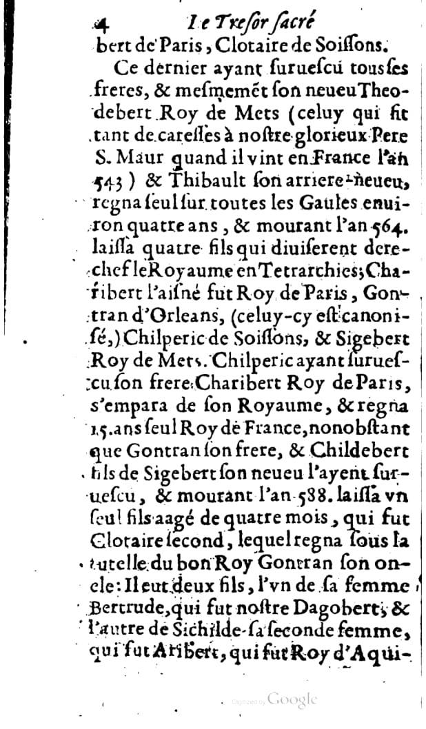 1646 - Jean Billaine - Trésor sacré ou inventaire des saintes reliques - BM Lyon