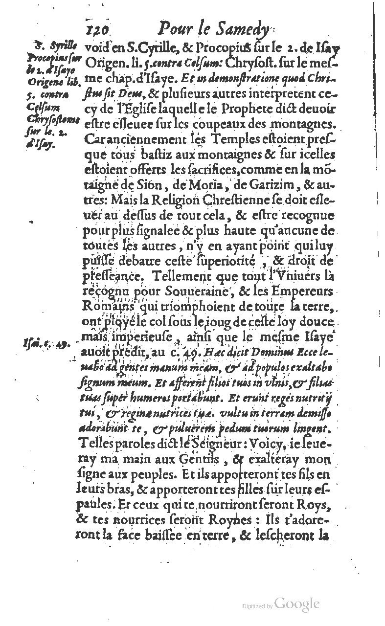1607 - Nicolas Du Fossé - Trésor quadragésimal - T 01 - BM Lyon