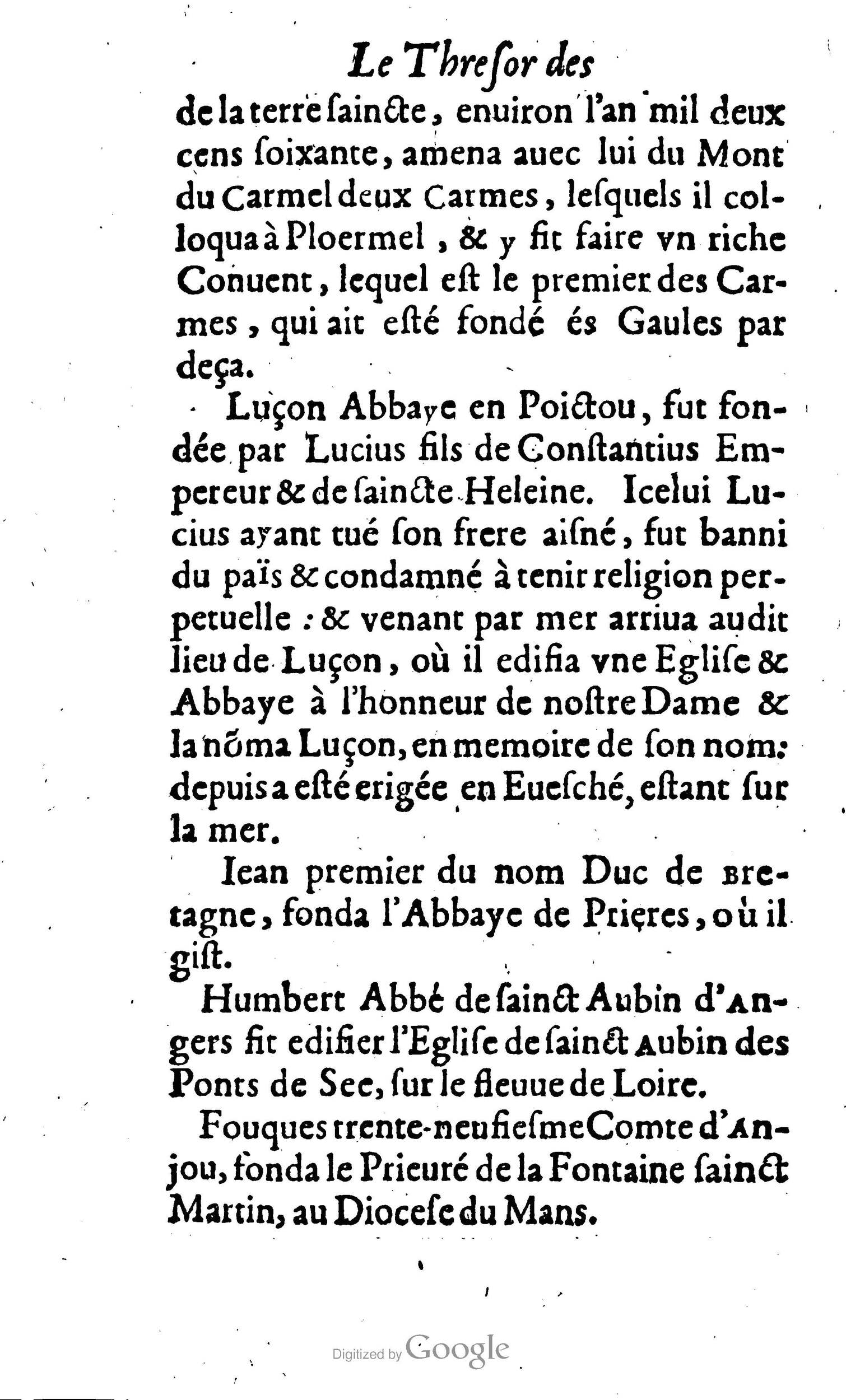 1638 - Jean Corrozet - Trésor des histoires de France - BM Lyon