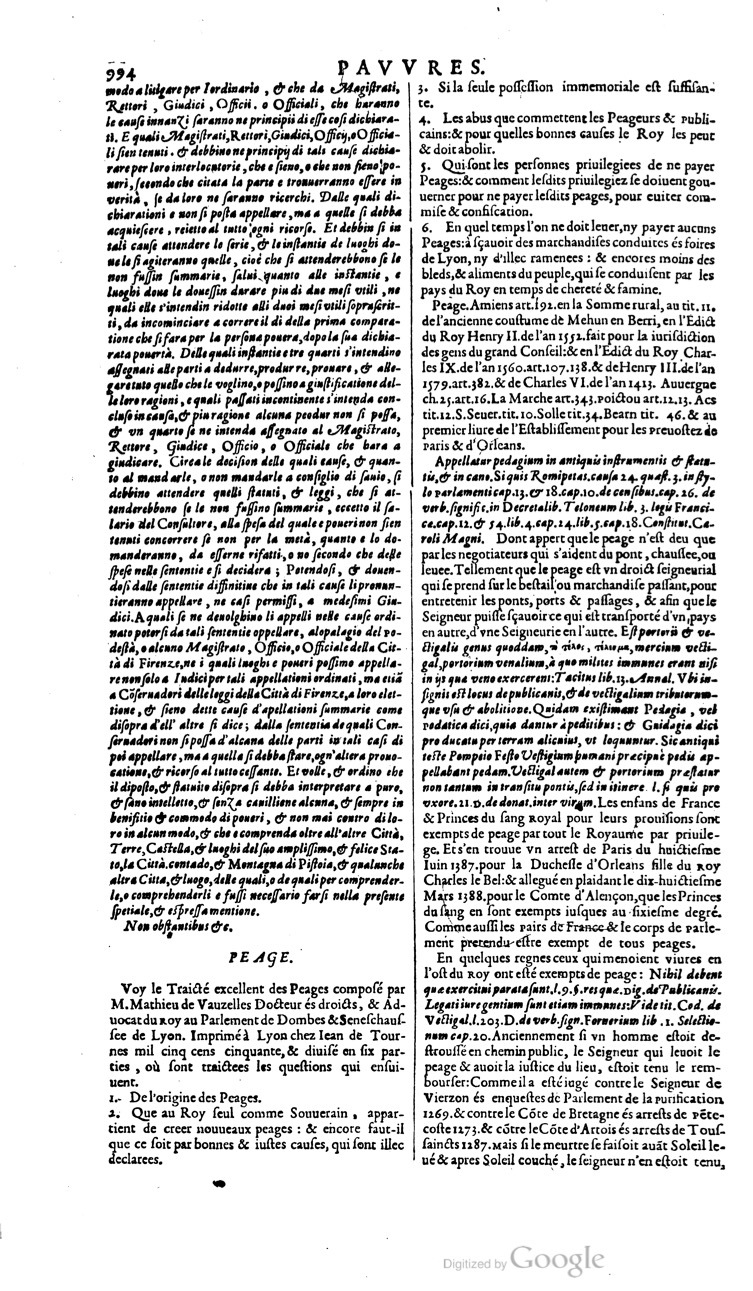 1629 - Veuve Nicolas Buon - Trésor du droit français (21754 T. 2) - BM Lyon 1629 - Veuve Nicolas Buon - Trésor du droit français (21754 T. 2) - BM Lyon