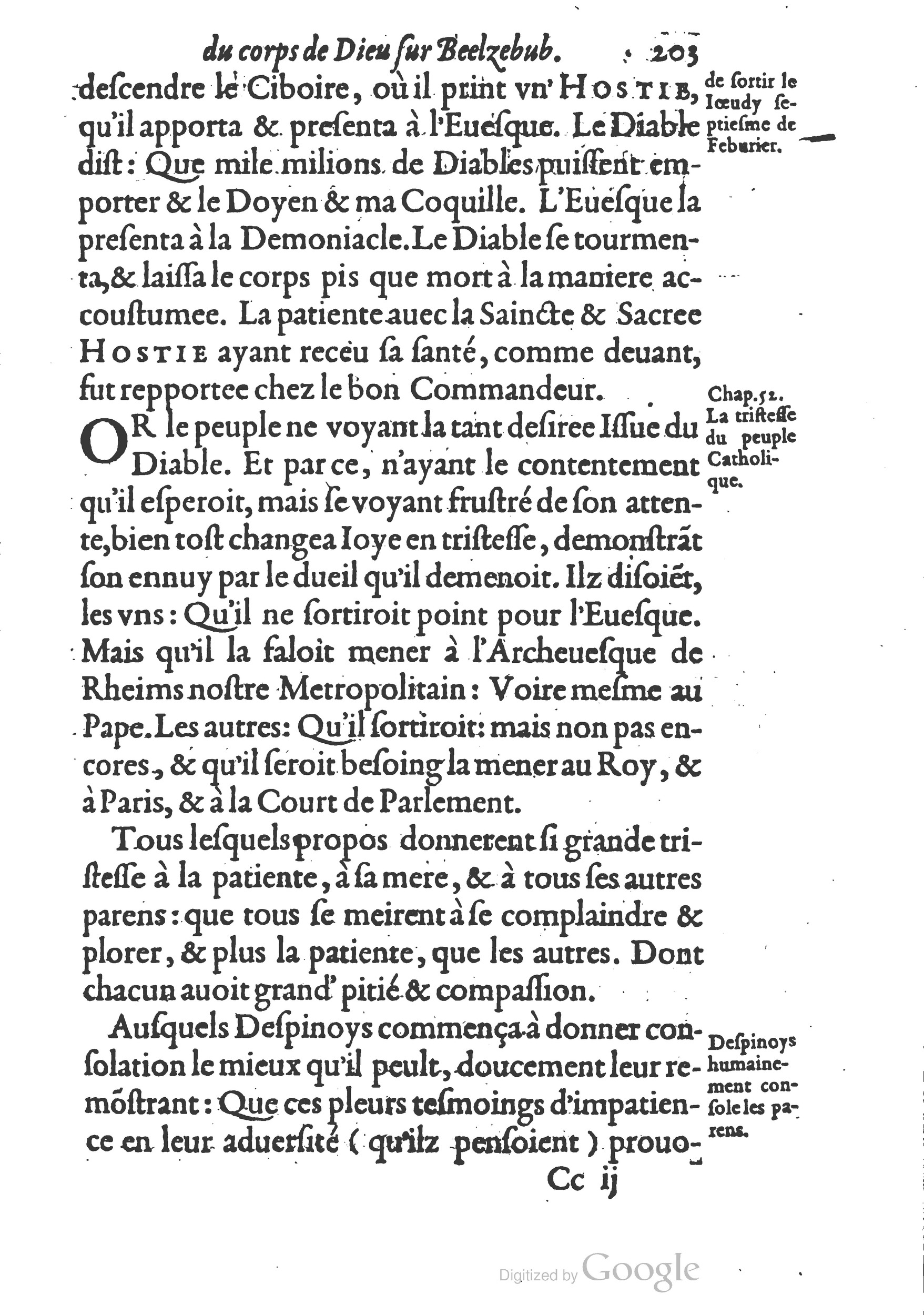 1578 - Nicolas Chesneau - Trésor et entière histoire de la triomphante victoire du corps de Dieu sur l’esprit malin - British Library 1578 - Nicolas Chesneau - Trésor et entière histoire de la triomphante victoire du corps de Dieu sur l’esprit malin - British Library