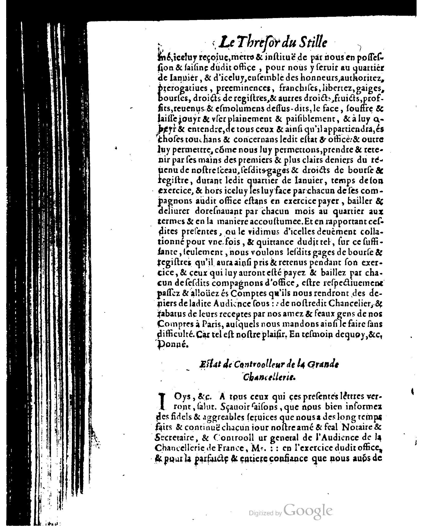 1614 - Jean Richer - Trésor du nouveau style et protocole de la chancellerie de France - BSB Munich