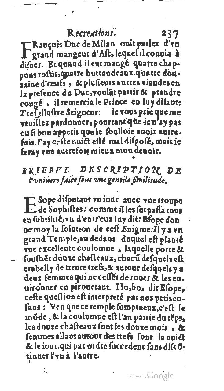 1611 - Jean Osmont - Trésor des récréations - BSB Munich