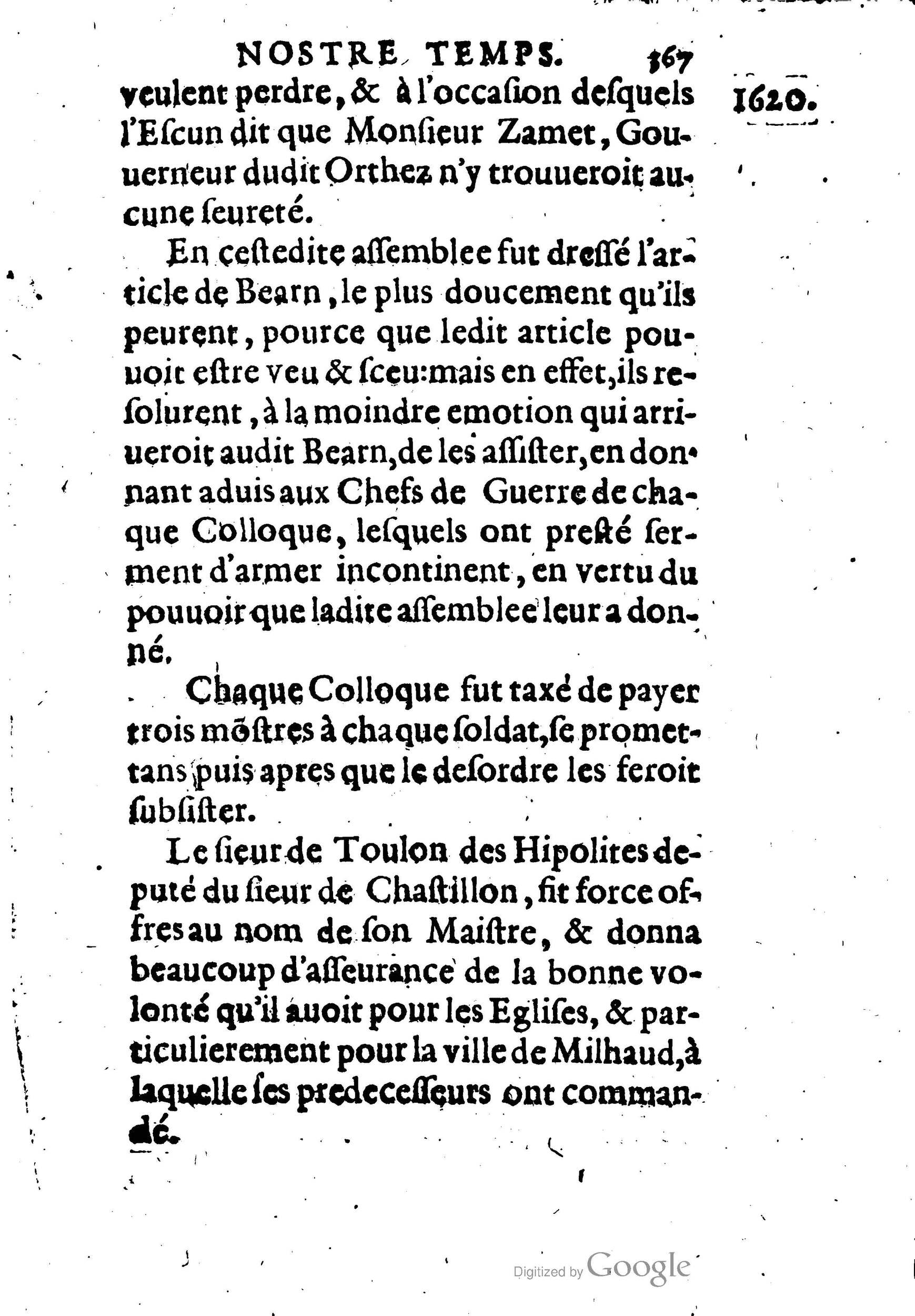 1623 - Joseph Bouillerot - Trésor de l’histoire générale de notre temps - BM Lyon