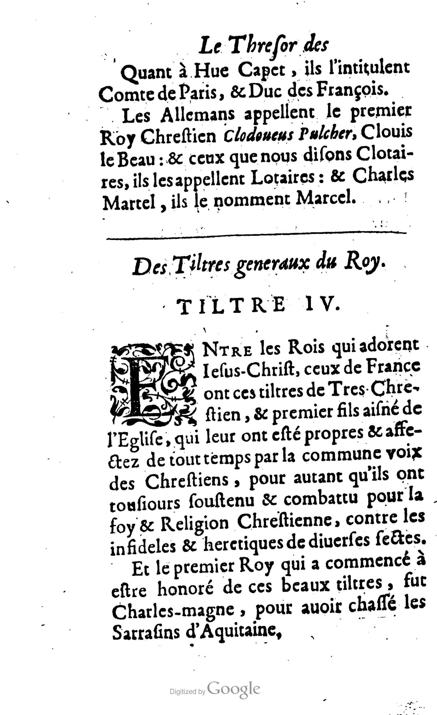 1638 - Jean Corrozet - Trésor des histoires de France - BM Lyon