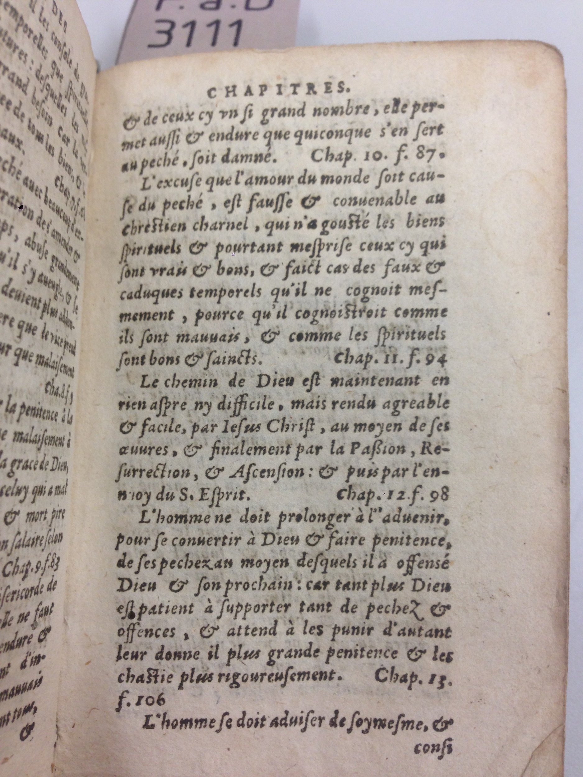 1592 - Jean Pillehotte - Trésor et abrégé de toutes les œuvres spirituelles du révérend Père F. Louis de Grenade - Castelnaudary 1592 - Jean Pillehotte - Trésor et abrégé de toutes les œuvres spirituelles du révérend Père F. Louis de Grenade - Castelnaudary