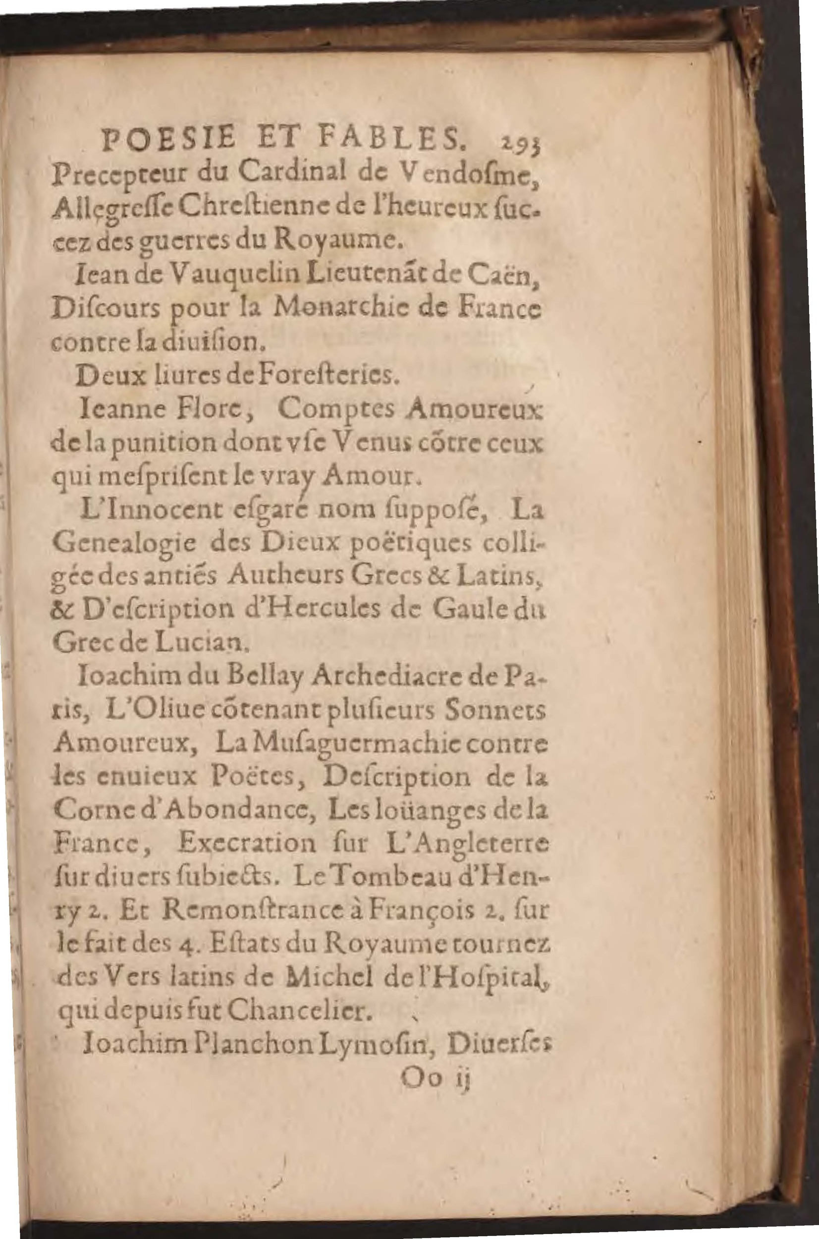1602 - François Jacquin - Trésor des bons esprits français - BnF Arsenal