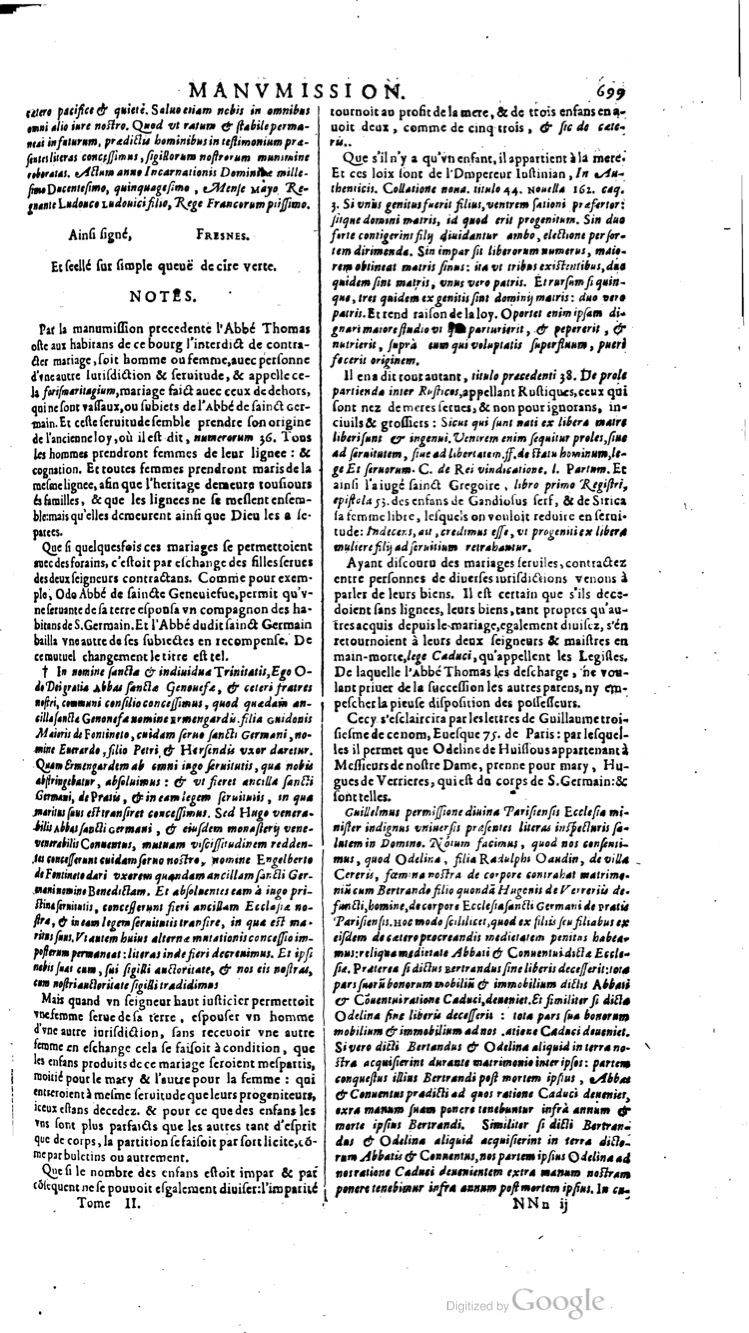 1629 - Veuve Nicolas Buon - Trésor du droit français (29620 T. 2) - BM Lyon