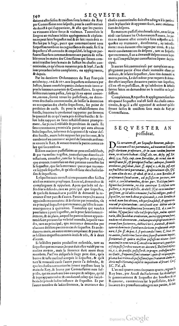 1629 - Veuve Nicolas Buon - Trésor du droit français (21754 T. 3) - BM Lyon