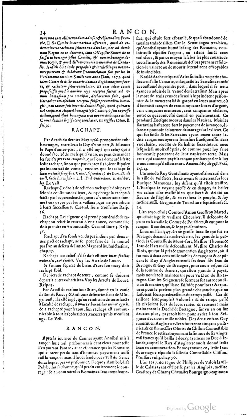 1629 - Veuve Nicolas Buon - Trésor du droit français (21754 T. 3) - BM Lyon