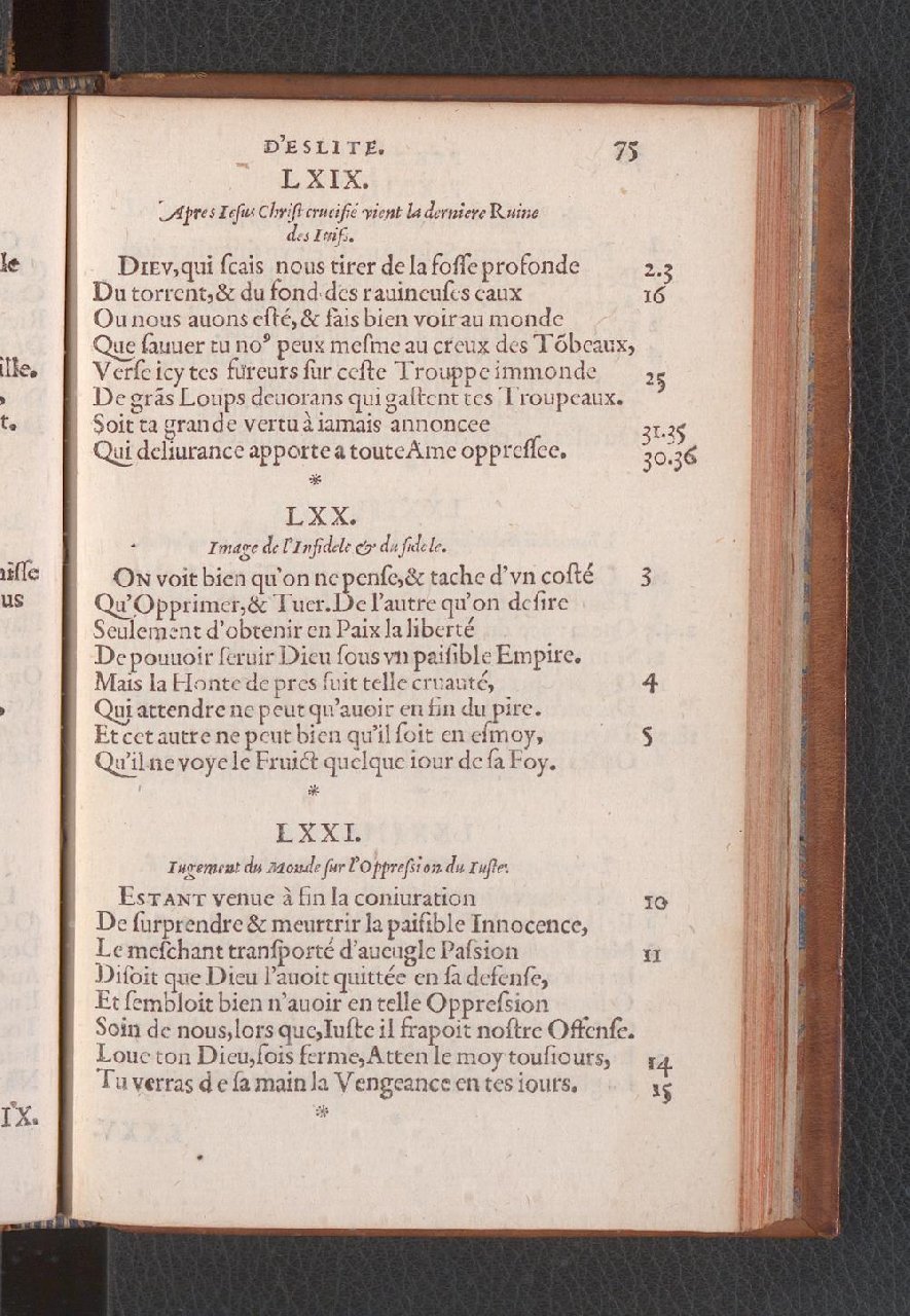 1577 - Jean de Laon - Trésor des 150 psaumes de David - Genève