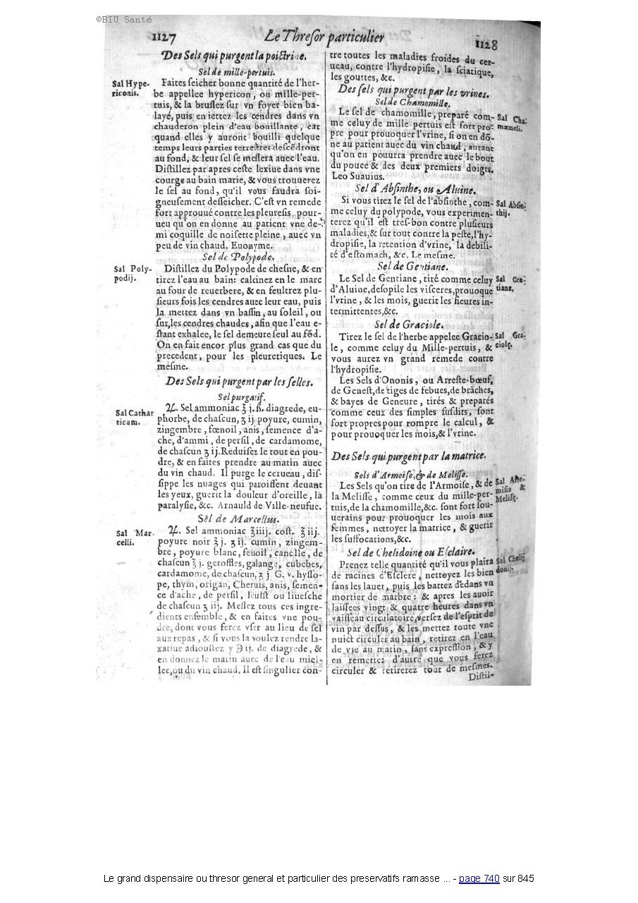 1609 - Étienne Gamonet - Grand dispensaire ou Trésor général et particulier des préservatifs - BIU Santé