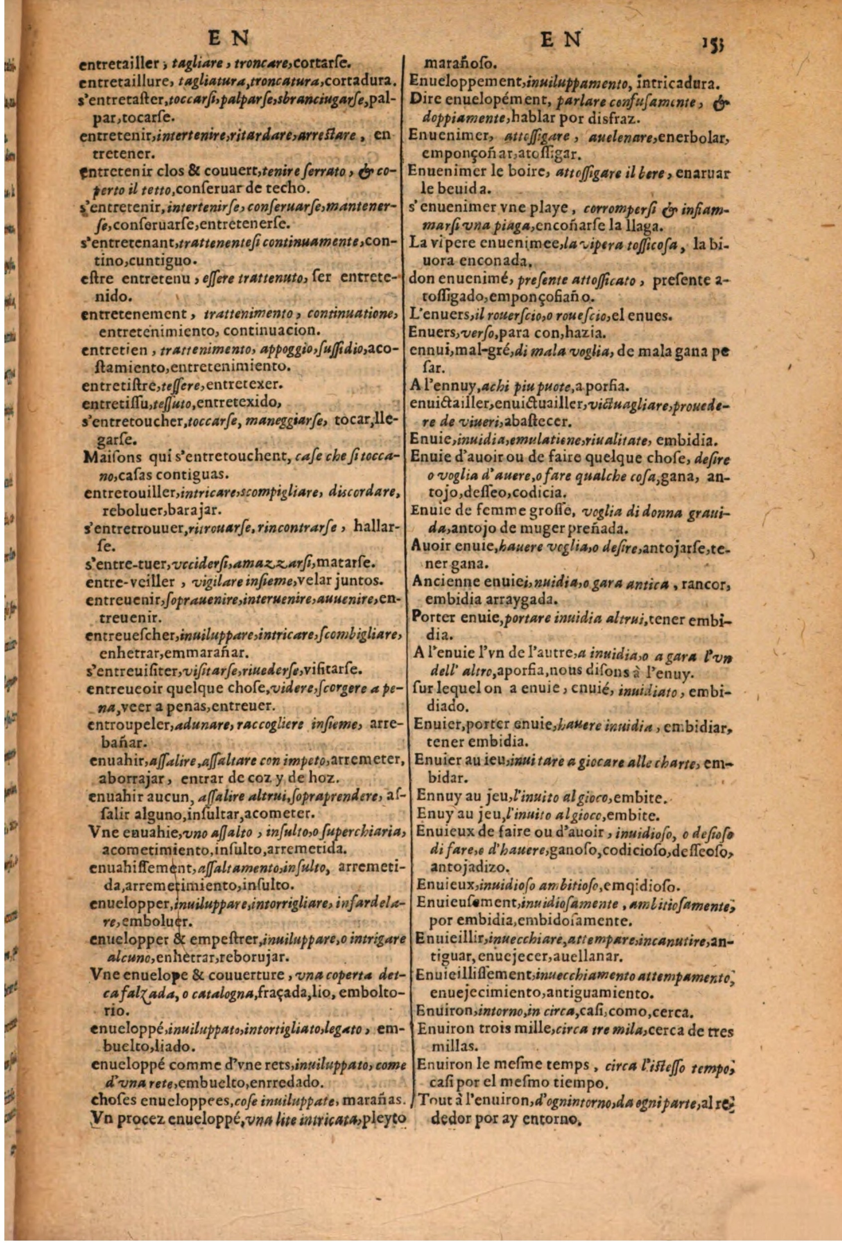 1616 - Pierre de la Rovière - Trésor des trois langues (Seconde partie) - BSB Munich