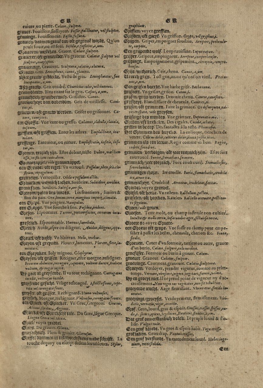 1573 - Christophe Plantin - Trésor du langage bas-allemand - Greifswald 1573 - Christophe Plantin - Trésor du langage bas-allemand - Greifswald