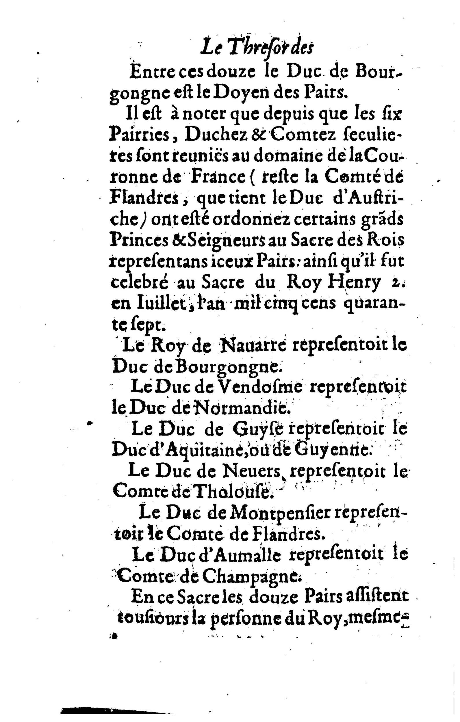 1617 - Jean Corrozet - Trésor des histoires de France - BM Lyon
