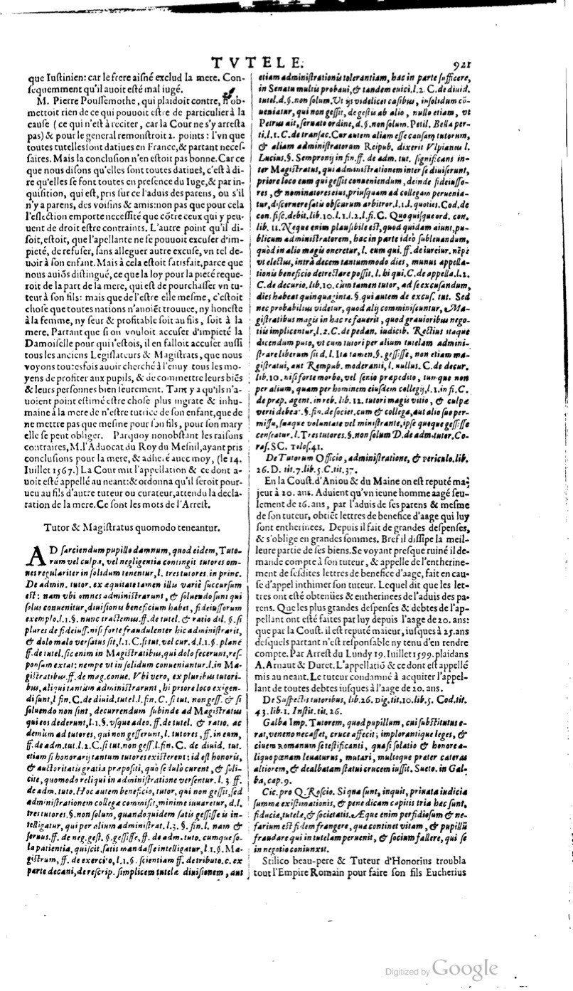 1629 - Veuve Nicolas Buon - Trésor du droit français (21754 T. 3) - BM Lyon