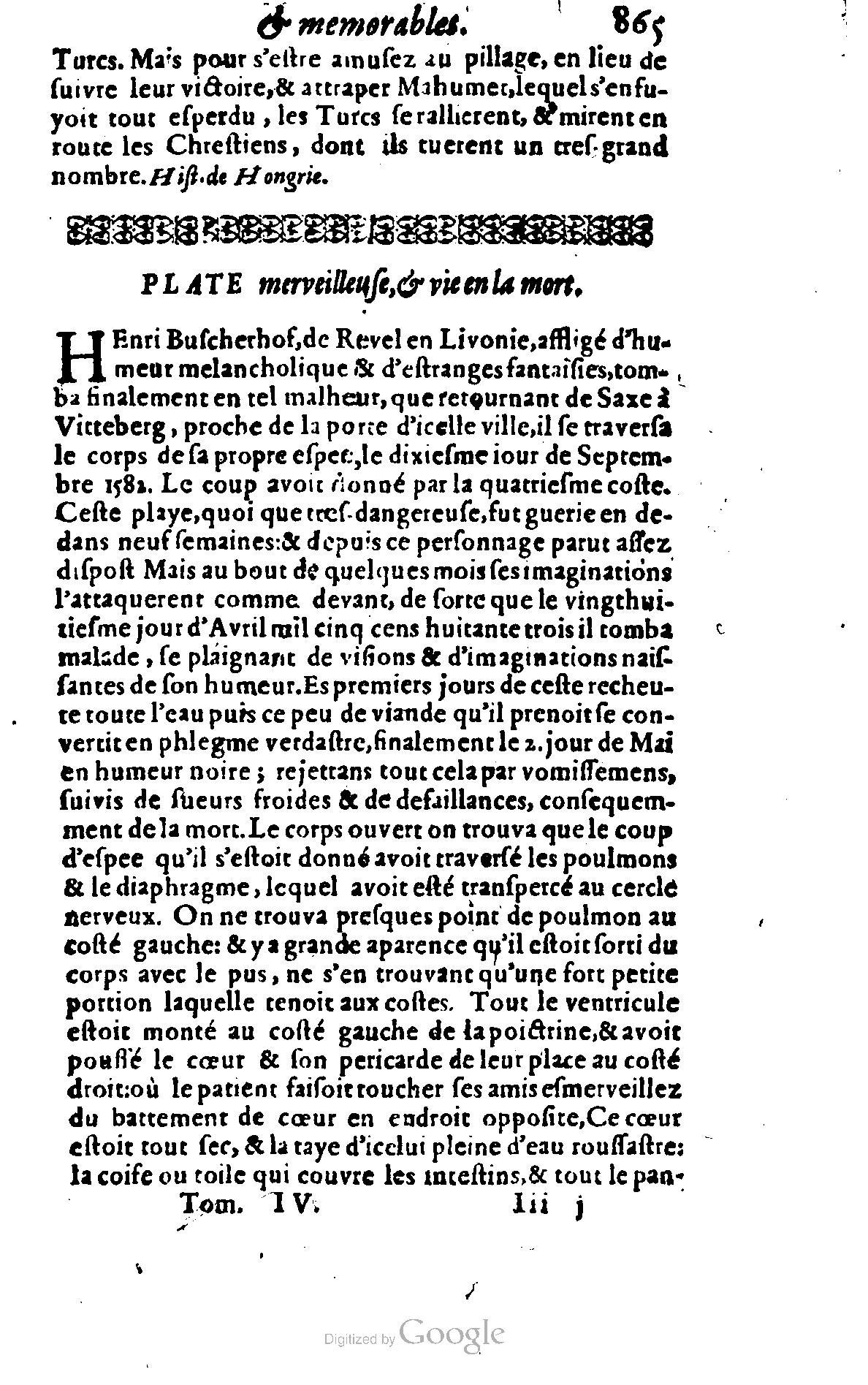 1628 - Jacques Crespin - Trésor d’histoires admirables et mémorables - BSB Munich