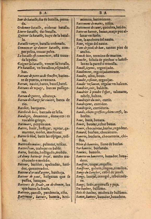 1607 - Marc Orry - Trésor des deux langues espagnole et française (Première et Seconde parties) - ÖNB Wien