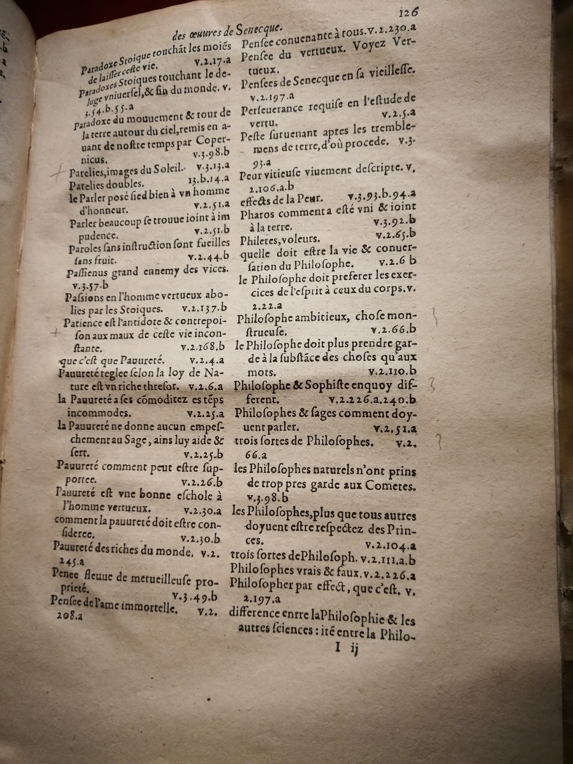 1595 - Jean Houzé - Œuvres morales et mêlées de Sénèque, Trésor de philosophie morale - T. 3 - BnF