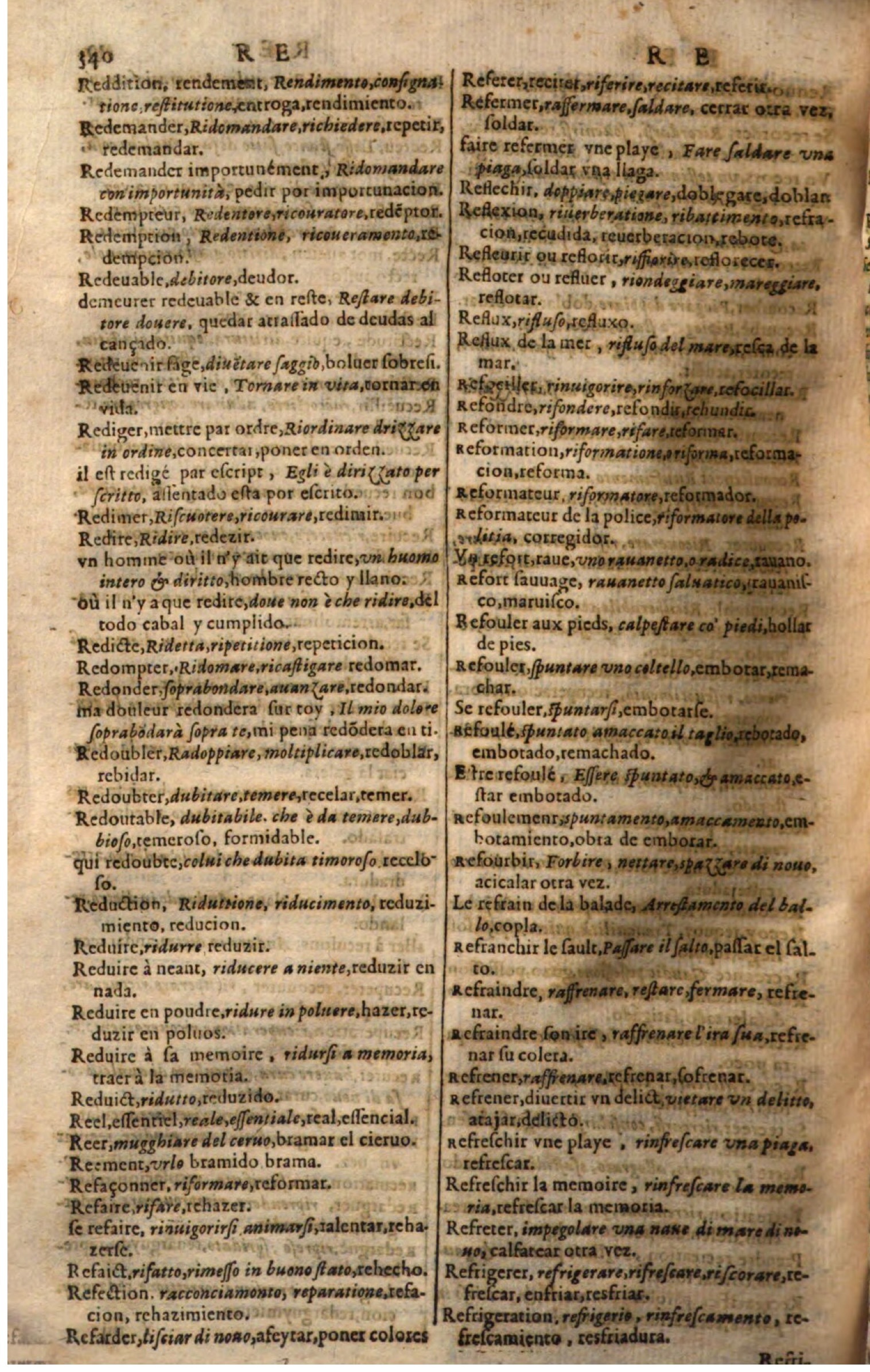 1644 - Jacques Crespin - Trésor des trois langues - Passau