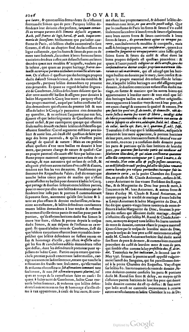 1629 - Veuve Nicolas Buon - Trésor du droit français (21754 T. 1) - BM Lyon 1629 - Veuve Nicolas Buon - Trésor du droit français (21754 T. 1) - BM Lyon