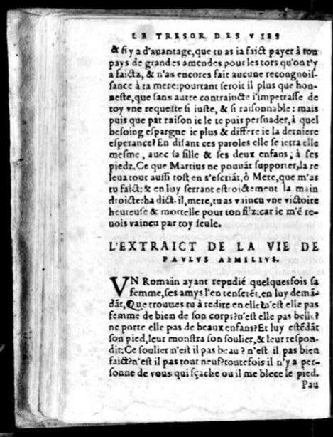 1574 - Benoît Rigaud - Trésor des vies de Plutarque - Avignon