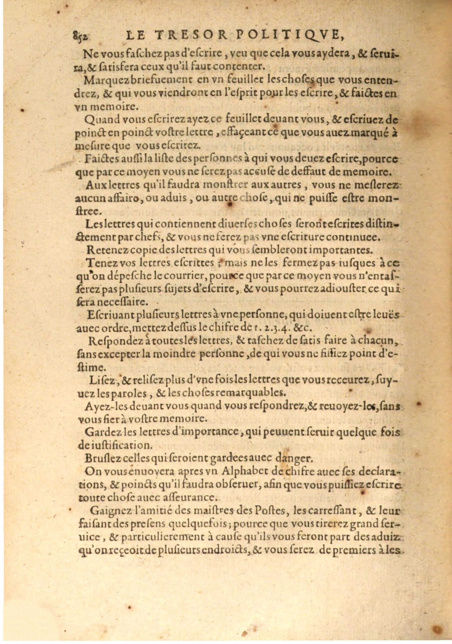 1608 - Nicolas Du Fossé - Trésor politique - BSB Munich