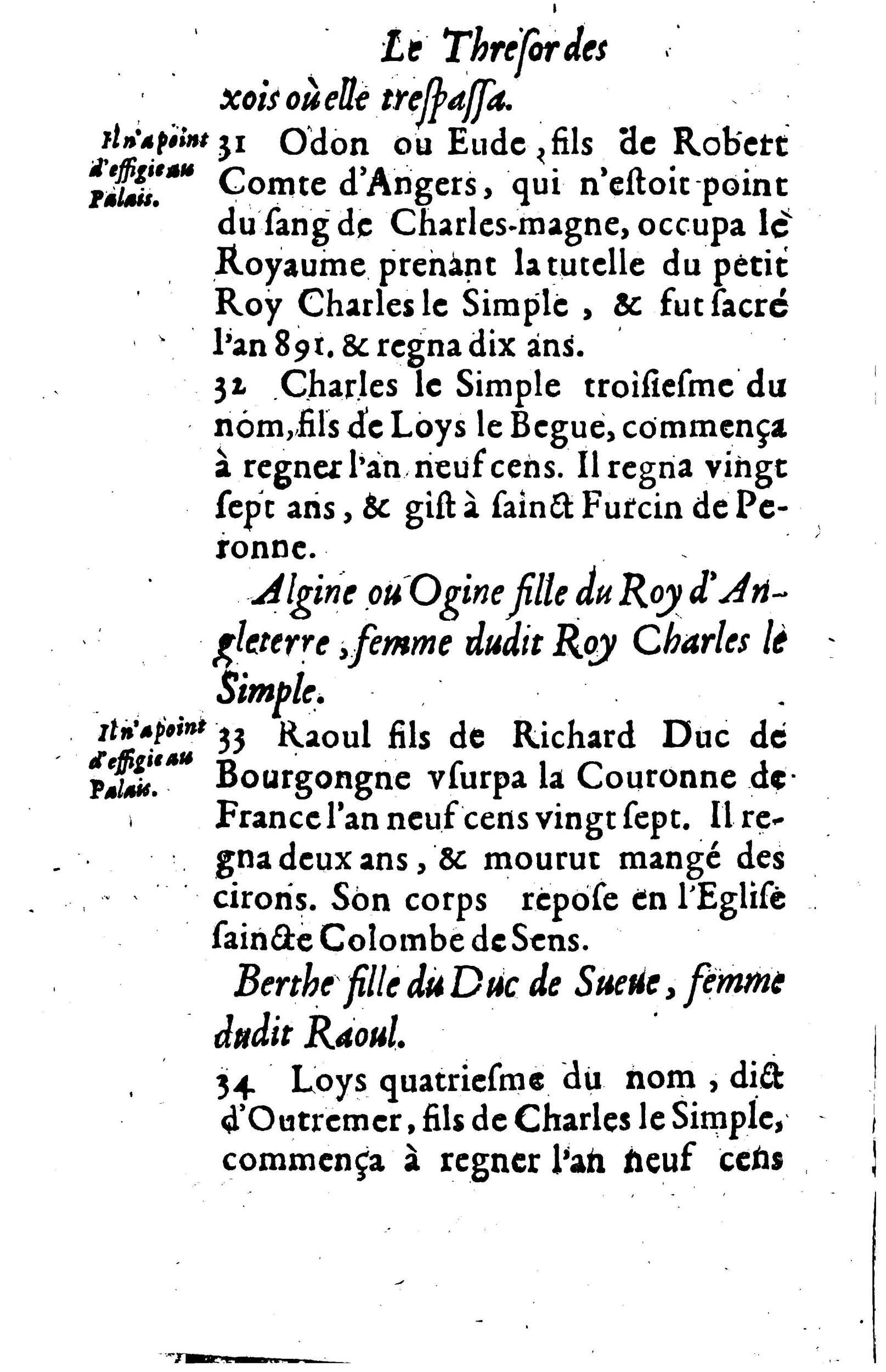 1617 - Jean Corrozet - Trésor des histoires de France - BM Lyon