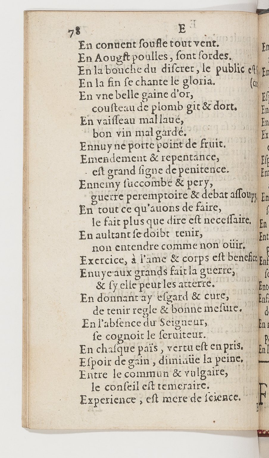 1577 - Jean d’Ogerolles - Trésor de sentences dorées - BnF Arsenal
