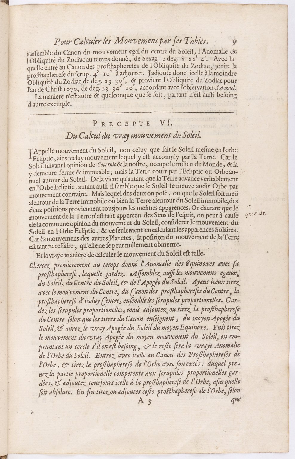 1634 - Zacharie Roman - Les Tables perpétuelles - BnF Arsenal
