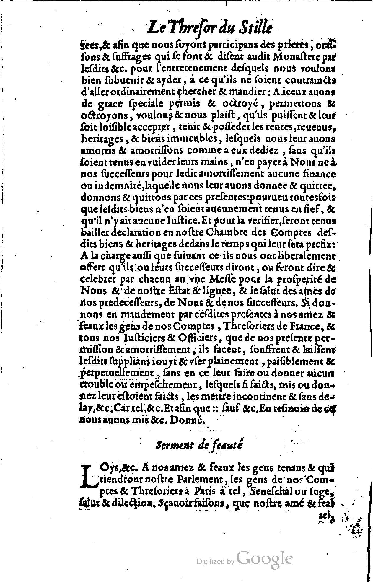 1614 - Jean Richer - Trésor du nouveau style et protocole de la chancellerie de France - BSB Munich