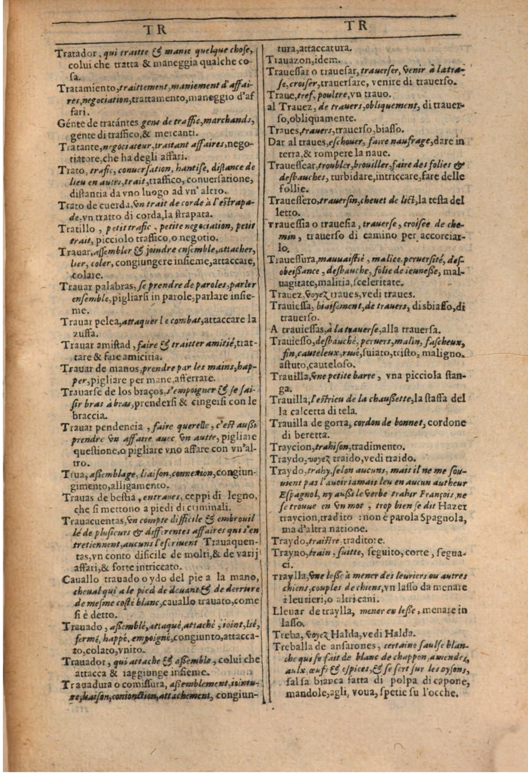 1609 - Philippe Albert et Alexandre Pernet - Trésor des trois langues française, italienne et espagnole (Première partie) - BSB Munich 1609 - Philippe Albert et Alexandre Pernet - Trésor des trois langues française, italienne et espagnole (Première partie) - BSB Munich
