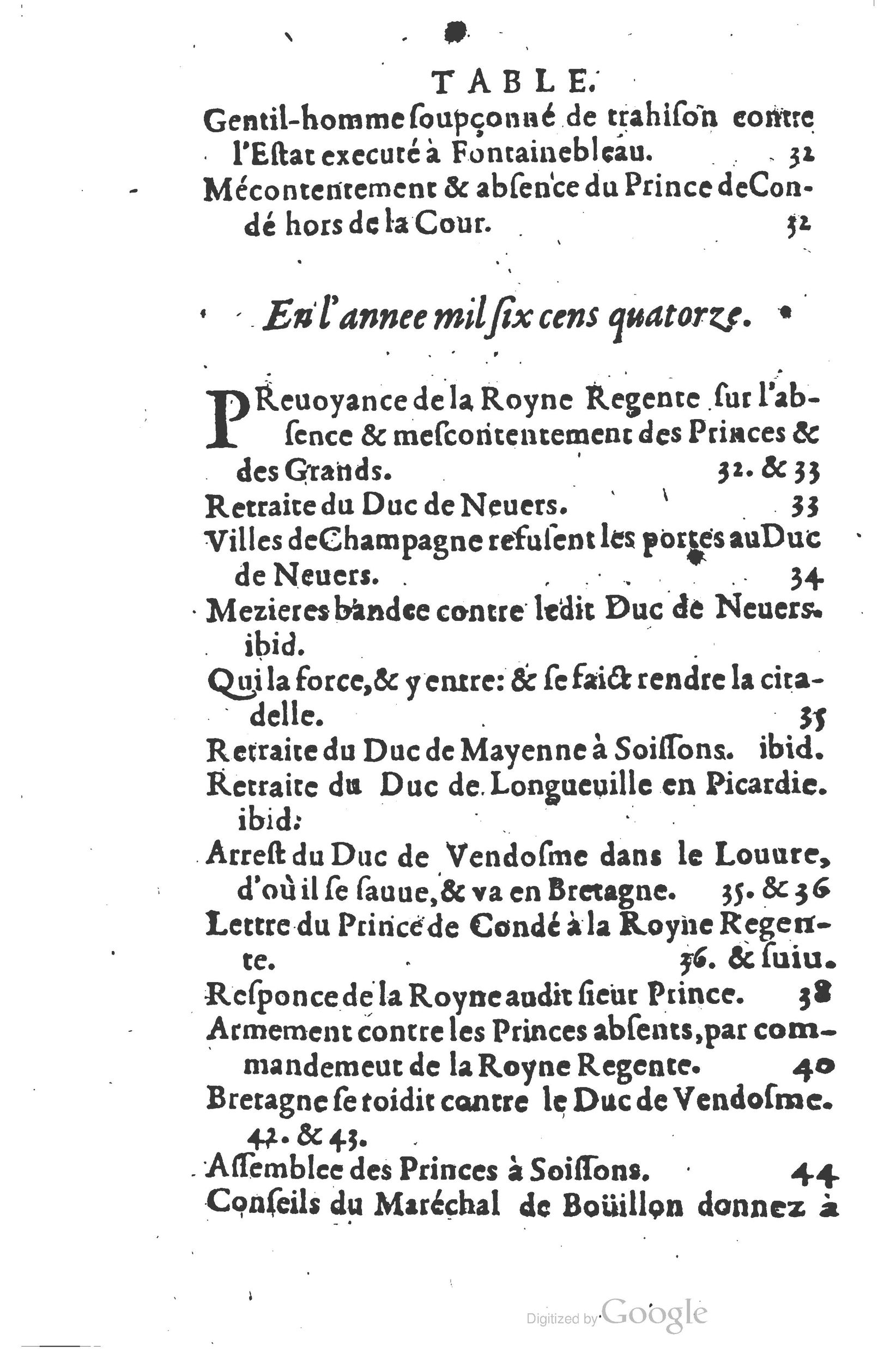 1626 - Joseph Bouillerot - Trésor de l’histoire générale de notre temps - BSB Munich