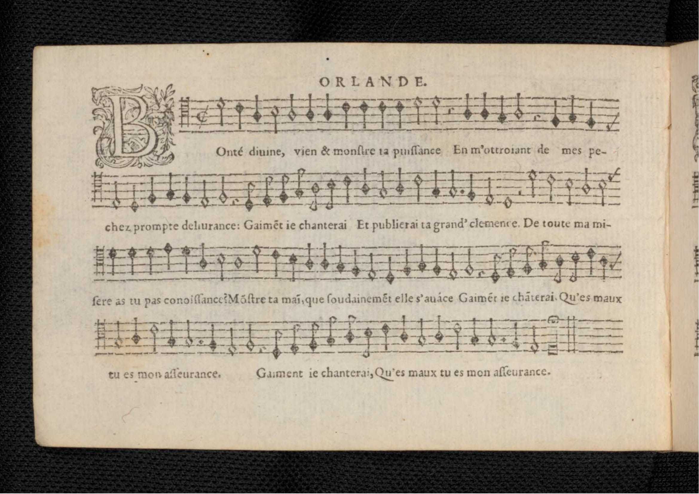 1576 - [Pierre de Saint-André] - Trésor de musique d’Orlande de Lassus Tenor - KBR Bruxelles